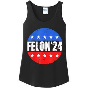 Felon24 Convicted Felon Pro Trump 2024 Ladies Essential Tank