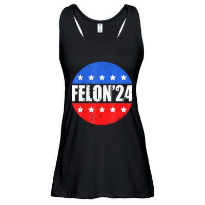 Felon24 Convicted Felon Pro Trump 2024 Ladies Essential Flowy Tank
