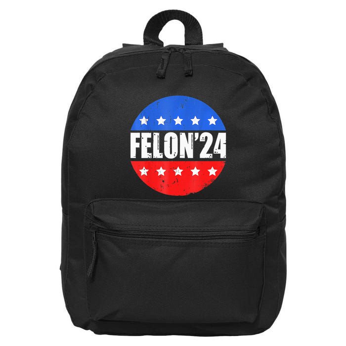 Felon24 Convicted Felon Pro Trump 2024 16 in Basic Backpack