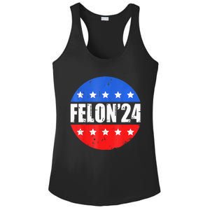 Felon24 Convicted Felon Pro Trump 2024 Ladies PosiCharge Competitor Racerback Tank