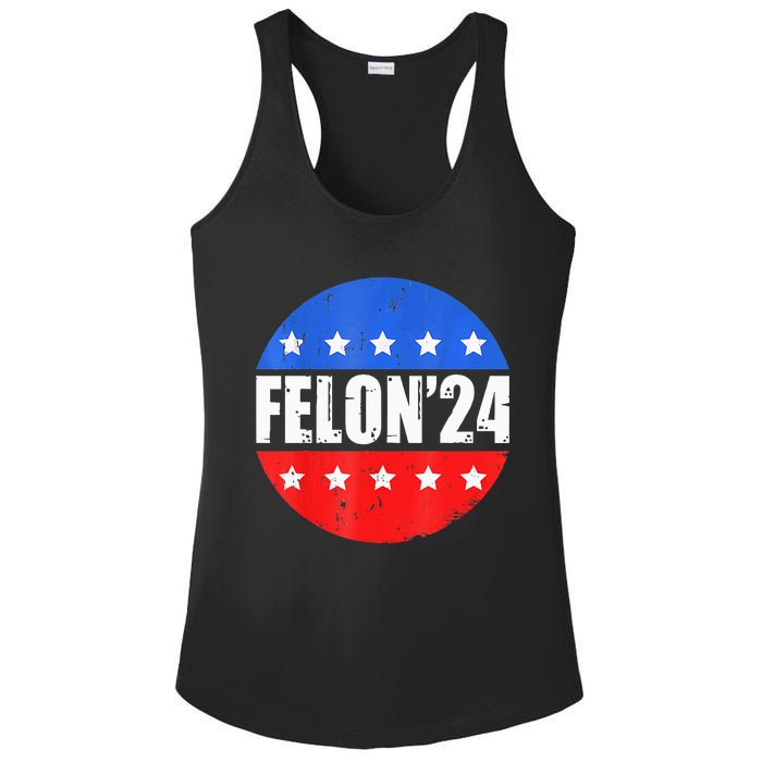 Felon24 Convicted Felon Pro Trump 2024 Ladies PosiCharge Competitor Racerback Tank