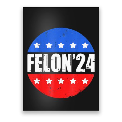 Felon24 Convicted Felon Pro Trump 2024 Poster