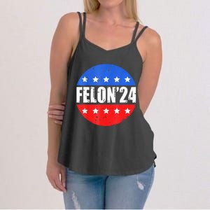 Felon24 Convicted Felon Pro Trump 2024 Women's Strappy Tank