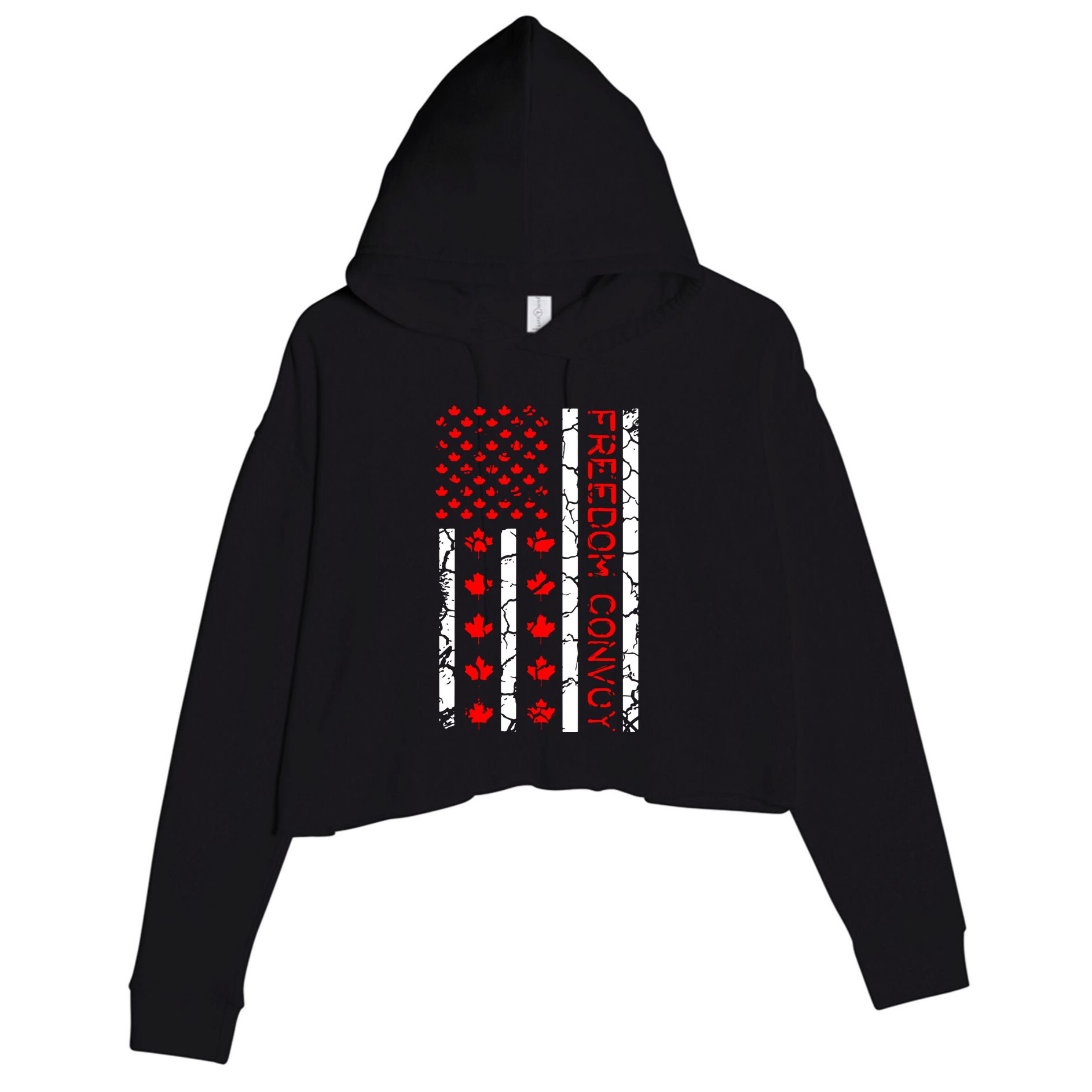 Freedom Convoy Crop Fleece Hoodie