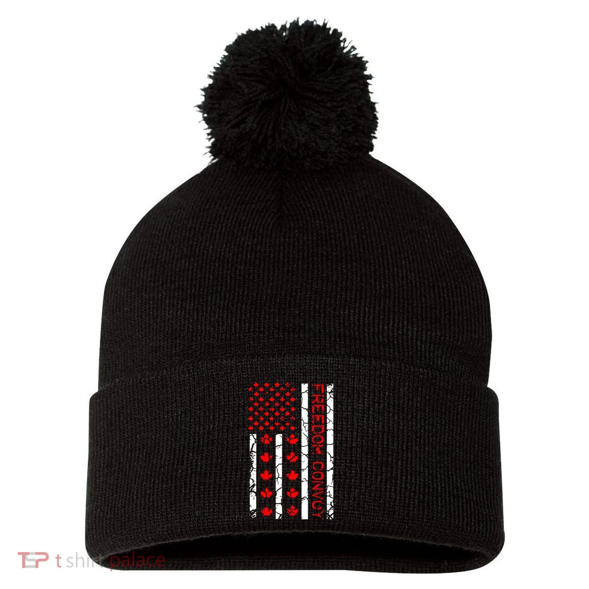 Freedom Convoy Pom Pom 12in Knit Beanie