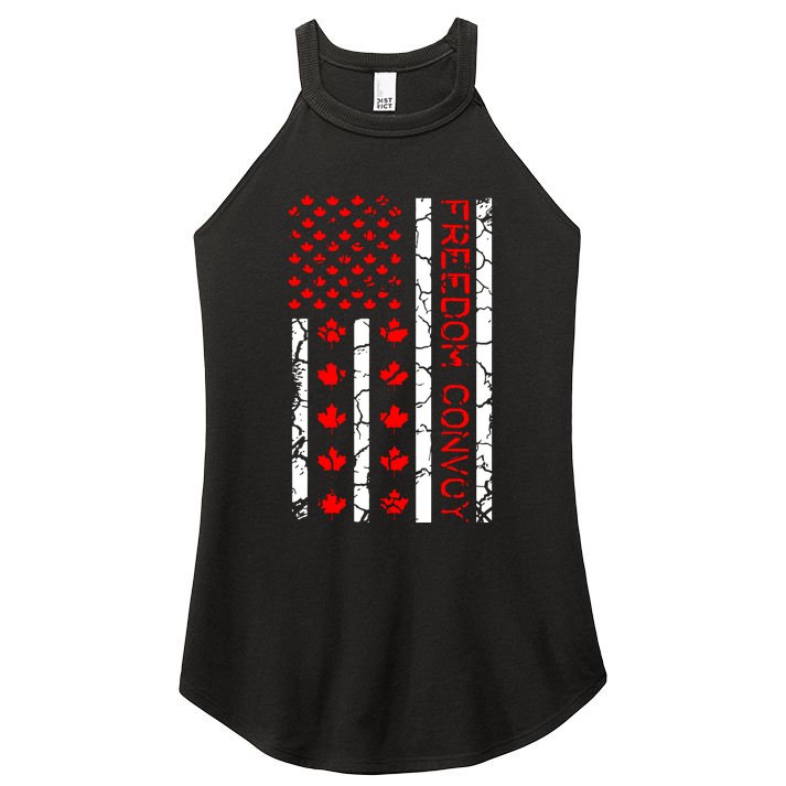 Freedom Convoy Women's Perfect Tri Rocker Tank