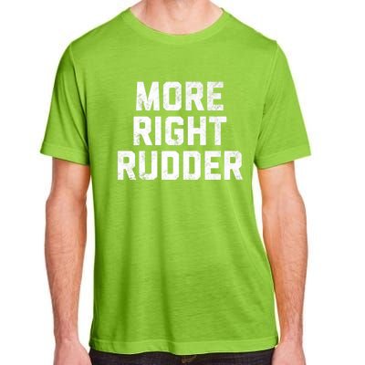 Funny CFI Flight Instructor More Right Rudder Premium Adult ChromaSoft Performance T-Shirt