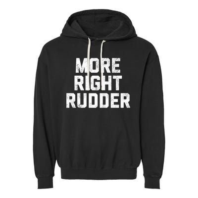 Funny CFI Flight Instructor More Right Rudder Premium Garment-Dyed Fleece Hoodie