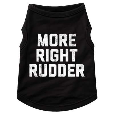 Funny CFI Flight Instructor More Right Rudder Premium Doggie Tank