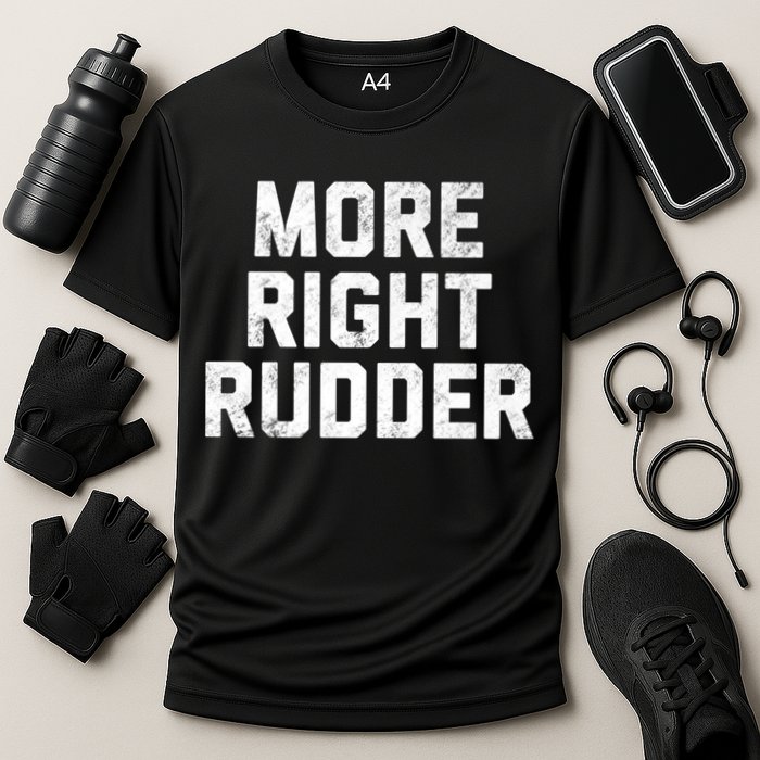Funny CFI Flight Instructor More Right Rudder Premium Performance Shirt