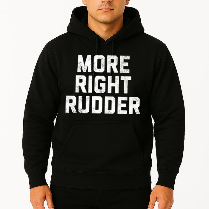 Funny CFI Flight Instructor More Right Rudder Premium Hoodie