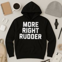 Funny CFI Flight Instructor More Right Rudder Premium Hoodie