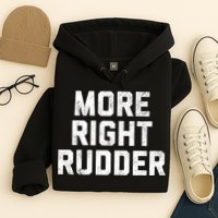 Funny CFI Flight Instructor More Right Rudder Premium Hoodie