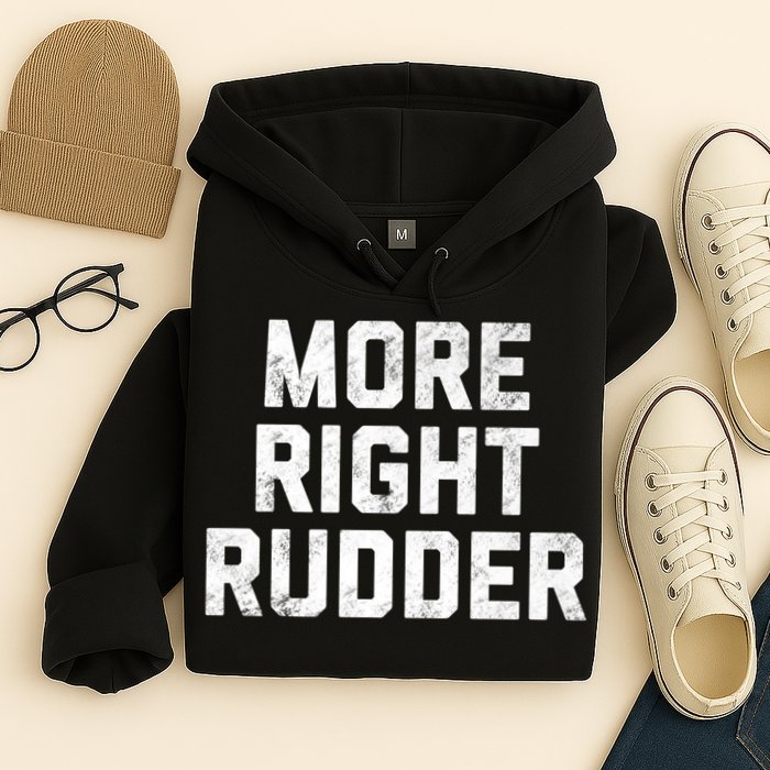 Funny CFI Flight Instructor More Right Rudder Premium Hoodie