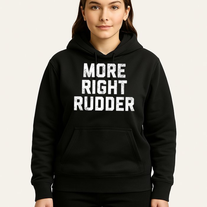 Funny CFI Flight Instructor More Right Rudder Premium Hoodie