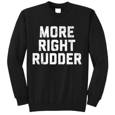 Funny CFI Flight Instructor More Right Rudder Premium Sweatshirt