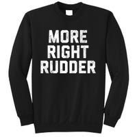 Funny CFI Flight Instructor More Right Rudder Premium Sweatshirt