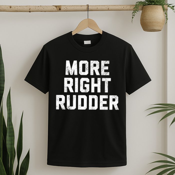 Funny CFI Flight Instructor More Right Rudder Premium T-Shirt