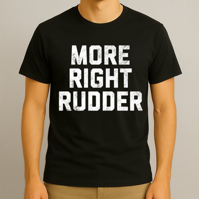 Funny CFI Flight Instructor More Right Rudder Premium T-Shirt