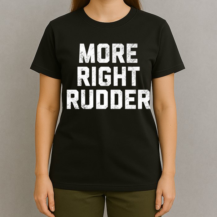 Funny CFI Flight Instructor More Right Rudder Premium T-Shirt