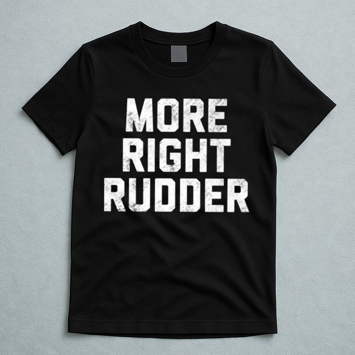 Funny CFI Flight Instructor More Right Rudder Premium T-Shirt