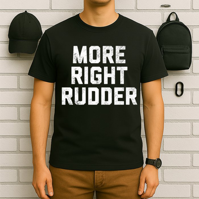 Funny CFI Flight Instructor More Right Rudder Premium T-Shirt