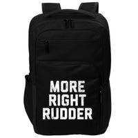 Funny CFI Flight Instructor More Right Rudder Premium Impact Tech Backpack