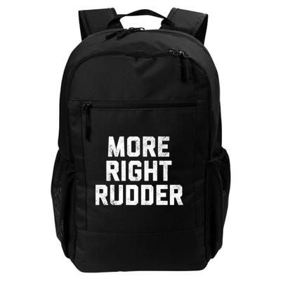 Funny CFI Flight Instructor More Right Rudder Premium Backpack
