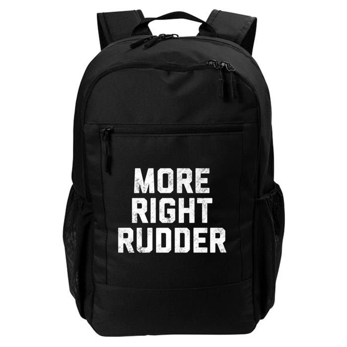Funny CFI Flight Instructor More Right Rudder Premium Backpack