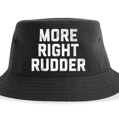 Funny CFI Flight Instructor More Right Rudder Premium Sustainable Bucket Hat
