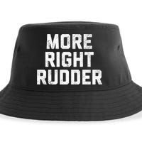 Funny CFI Flight Instructor More Right Rudder Premium Sustainable Bucket Hat