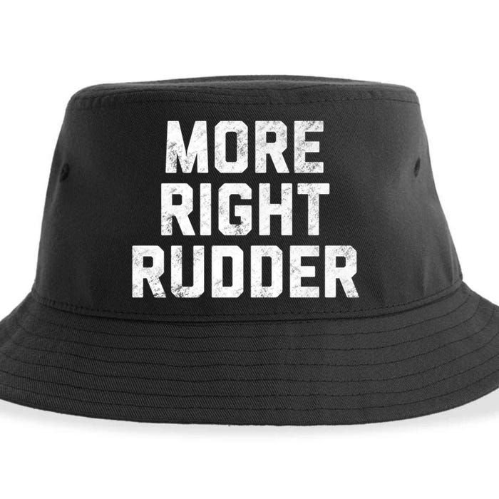 Funny CFI Flight Instructor More Right Rudder Premium Sustainable Bucket Hat
