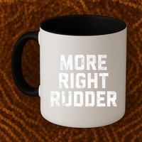 Funny CFI Flight Instructor More Right Rudder Premium Mug
