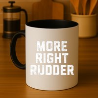Funny CFI Flight Instructor More Right Rudder Premium Mug