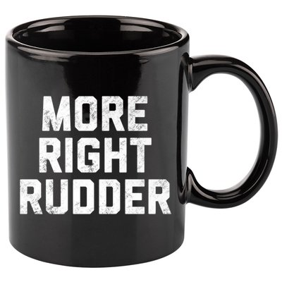 Funny CFI Flight Instructor More Right Rudder Premium 11oz C Handle Ceramic Mug