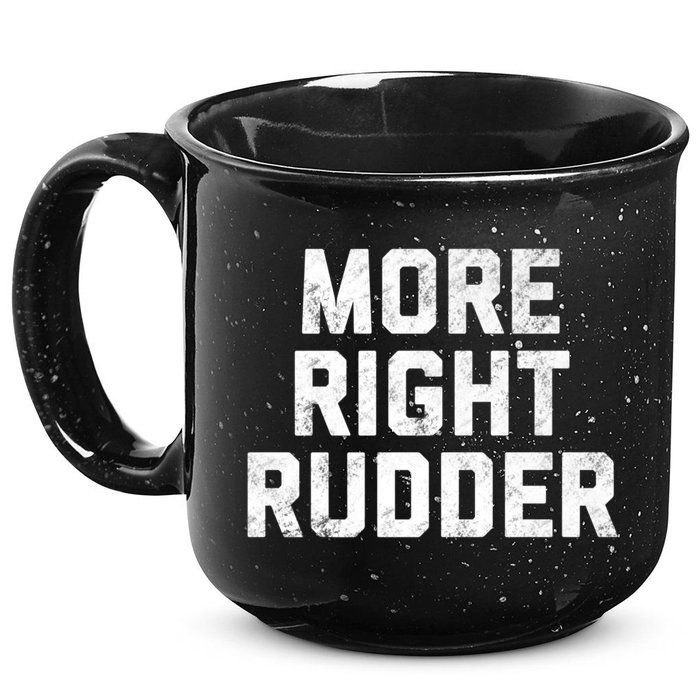 Funny CFI Flight Instructor More Right Rudder Premium 15oz Campfire Ceramic Mug