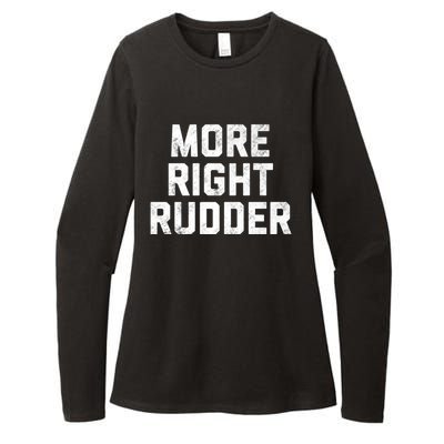 Funny CFI Flight Instructor More Right Rudder Premium Womens CVC Long Sleeve Shirt