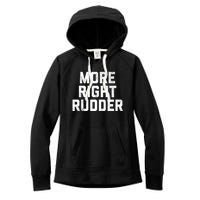 Funny CFI Flight Instructor More Right Rudder Premium Women's Fleece Hoodie