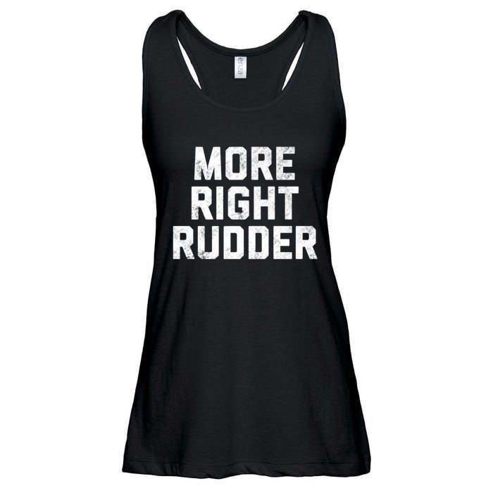 Funny CFI Flight Instructor More Right Rudder Premium Ladies Essential Flowy Tank