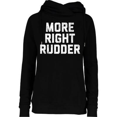 Funny CFI Flight Instructor More Right Rudder Premium Womens Funnel Neck Pullover Hood