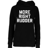 Funny CFI Flight Instructor More Right Rudder Premium Womens Funnel Neck Pullover Hood