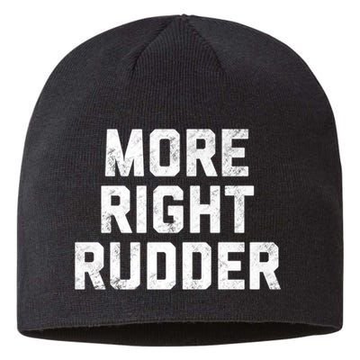 Funny CFI Flight Instructor More Right Rudder Premium Sustainable Beanie