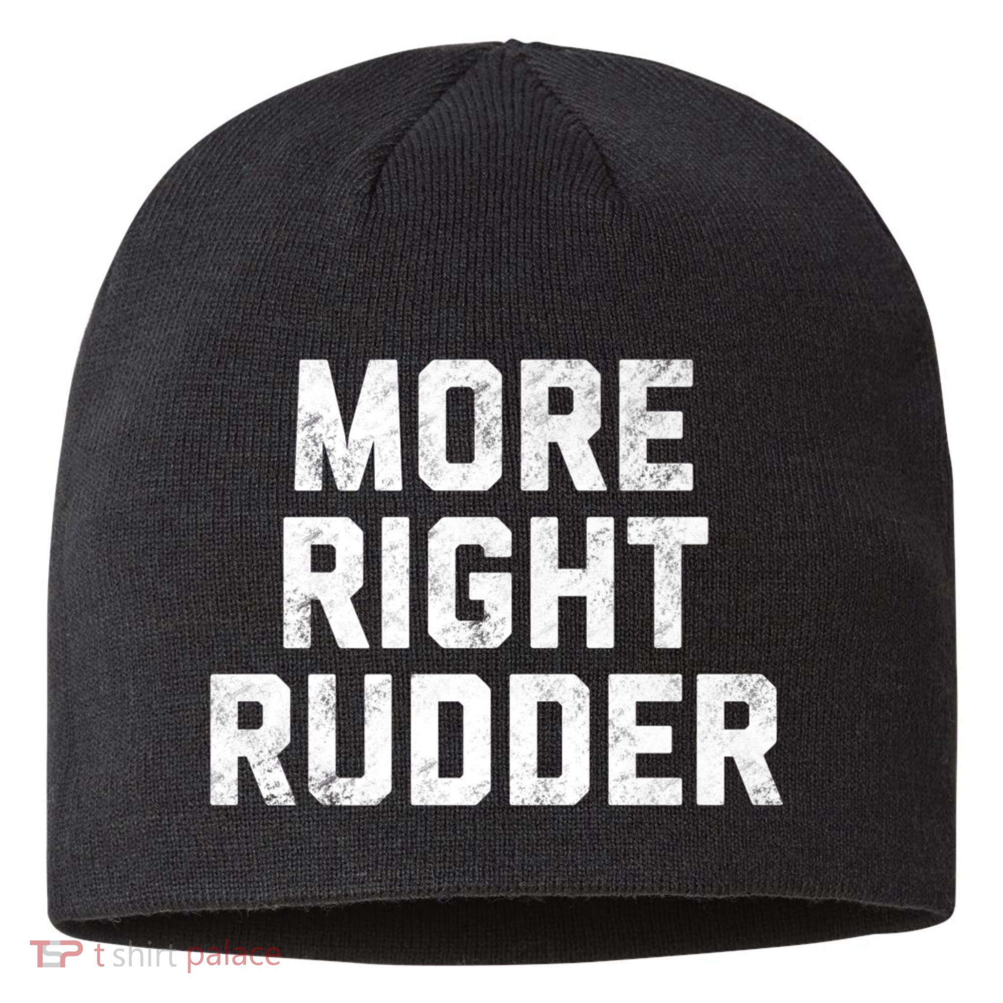 Funny CFI Flight Instructor More Right Rudder Premium Sustainable Beanie