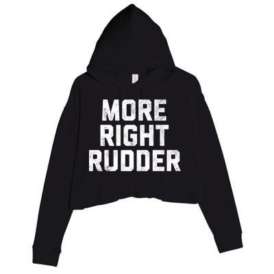 Funny CFI Flight Instructor More Right Rudder Premium Crop Fleece Hoodie