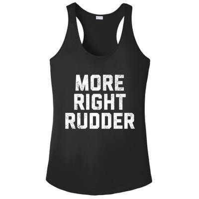 Funny CFI Flight Instructor More Right Rudder Premium Ladies PosiCharge Competitor Racerback Tank