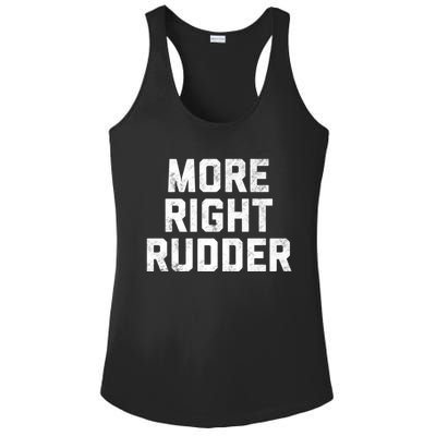 Funny CFI Flight Instructor More Right Rudder Premium Ladies PosiCharge Competitor Racerback Tank