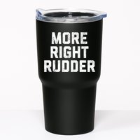Funny CFI Flight Instructor More Right Rudder Premium Tumbler