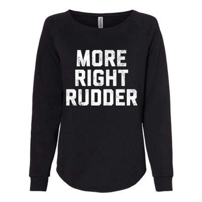 Funny CFI Flight Instructor More Right Rudder Premium Womens California Wash Sweatshirt