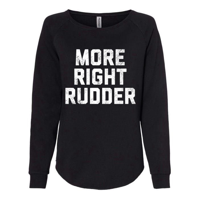 Funny CFI Flight Instructor More Right Rudder Premium Womens California Wash Sweatshirt