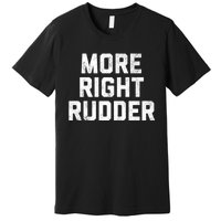 Funny CFI Flight Instructor More Right Rudder Premium Premium T-Shirt